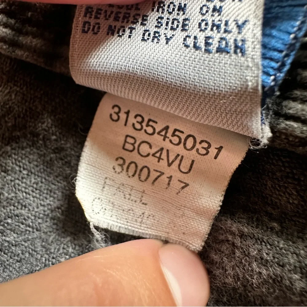 Vintage Old Navy 36x32 Men's Gray Corduroy Pants Beat Up y2k Street